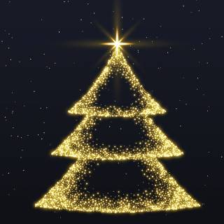 Christmas black HD wallpaper