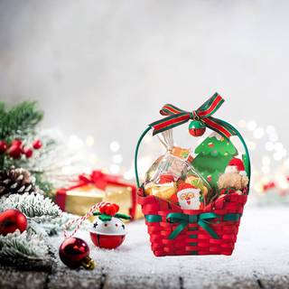 Christmas basket wallpaper