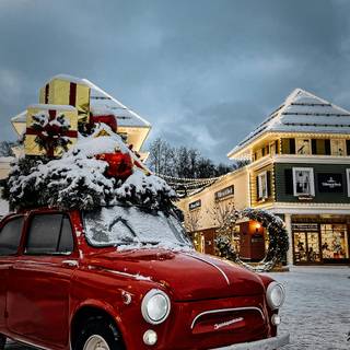 Christmas car phone wallpaper