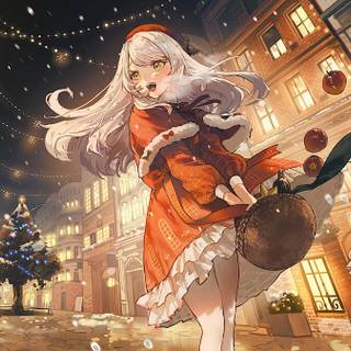 Christmas anime desktop wallpaper