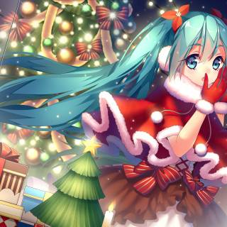 Christmas anime desktop wallpaper