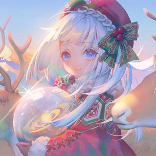 Christmas anime desktop wallpaper