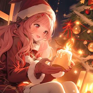 Christmas anime desktop wallpaper