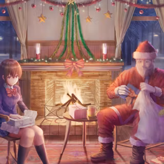 Christmas anime desktop wallpaper