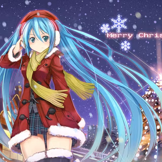 Christmas anime desktop wallpaper