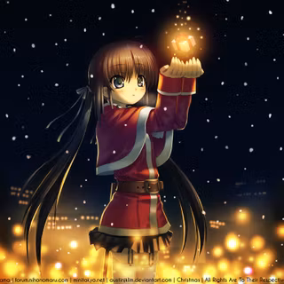 Christmas anime desktop wallpaper