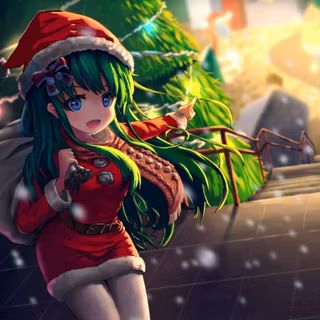 Christmas anime desktop wallpaper