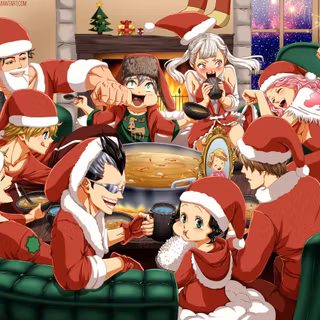 Christmas anime desktop wallpaper