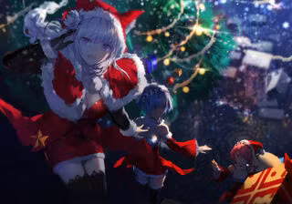 Christmas anime desktop wallpaper