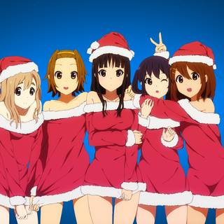 Christmas anime desktop wallpaper