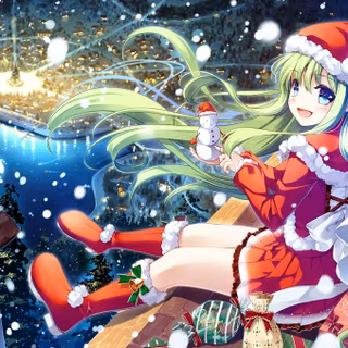 Christmas anime desktop wallpaper