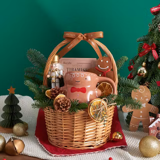 Christmas basket wallpaper