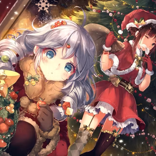 Christmas anime desktop wallpaper