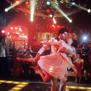 Saturday Night Fever John Travolta and Karen Lynn Gorney desktop