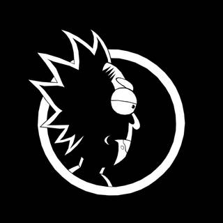 Rick and Morty black and white wallpaper