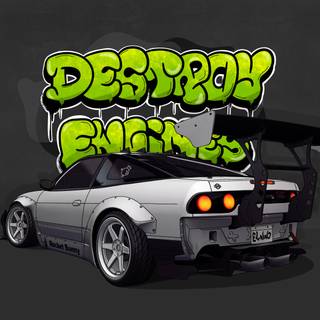 Nissan 180sx Rocket Bunny wallpaper