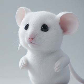 Cute mouse AI wallpaper