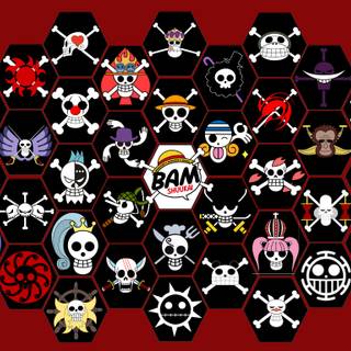 One Piece pirate flag wallpaper