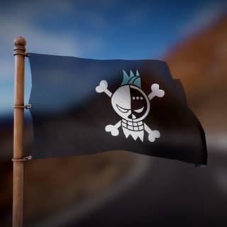 One Piece pirate flag wallpaper