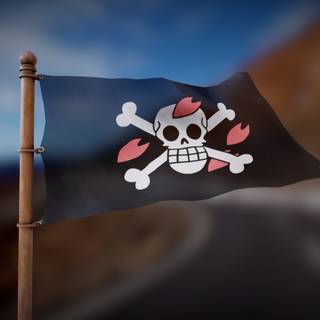 One Piece pirate flag wallpaper