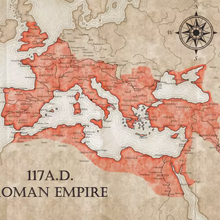 Roman Empire map wallpaper