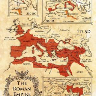 Roman Empire map wallpaper