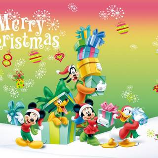 Characters Christmas wallpaper