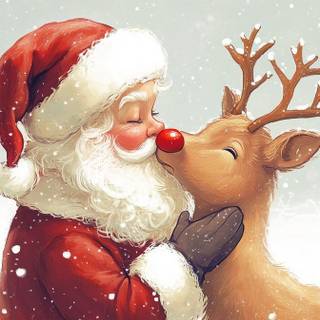 Characters Christmas wallpaper