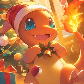 Charmander Christmas wallpaper