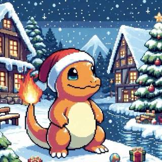 Charmander Christmas wallpaper