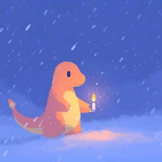 Charmander Christmas wallpaper