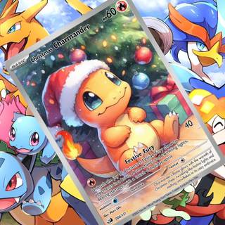 Charmander Christmas wallpaper