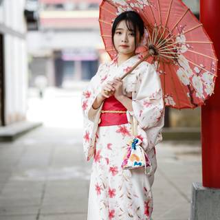 Japanese kimono wallpaper