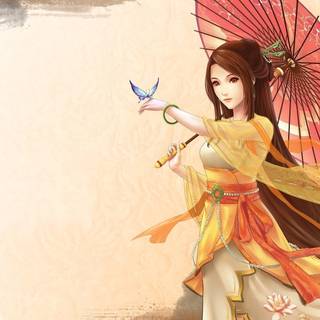 Japanese kimono wallpaper