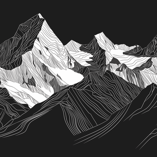 Black and white sketch wallpaper