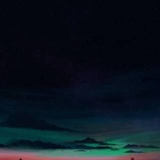 Dark aurora wallpaper