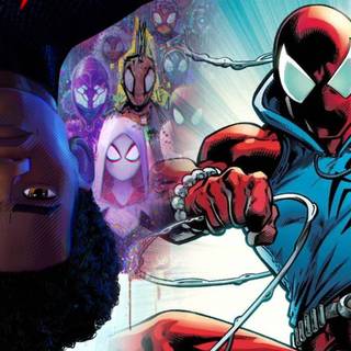 Scarlet Spider Across The Spider-Verse wallpaper