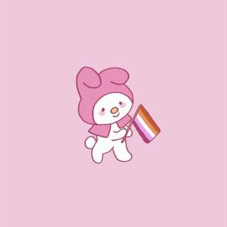 Lesbian Hello Kitty wallpaper