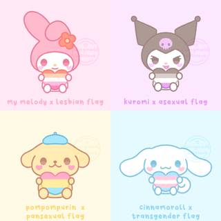 Lesbian Hello Kitty wallpaper