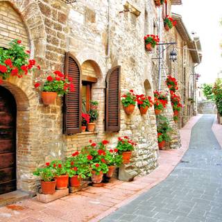 Italian street wallpaper