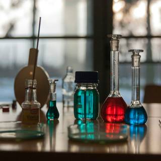 Chemical lab wallpaper