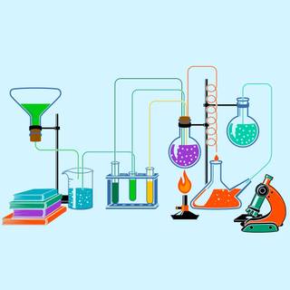 Chemical lab wallpaper