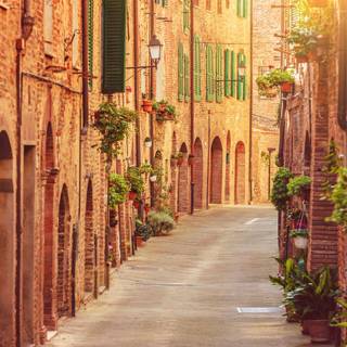 Italian street wallpaper
