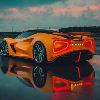 Car on beach wallpaper