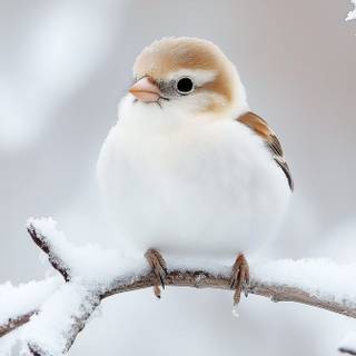 Winter birds phone wallpaper