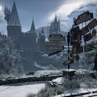 Winter Hogwarts Legacy PC wallpaper