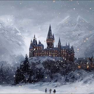 Winter Hogwarts Legacy PC wallpaper