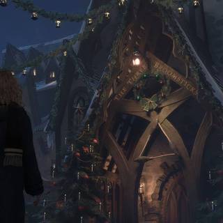 Winter Hogwarts Legacy PC wallpaper