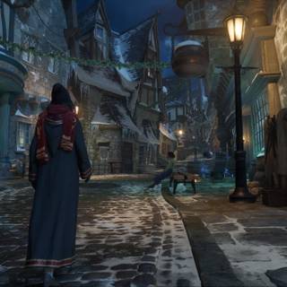 Winter Hogwarts Legacy PC wallpaper