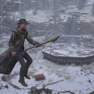 Winter Hogwarts Legacy PC wallpaper